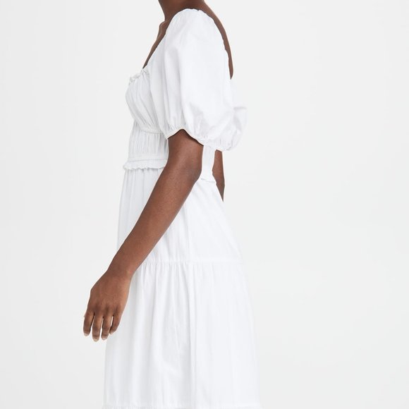 Anthropologie RAHI Poplin Tiered Midi Dress - Picture 3 of 9